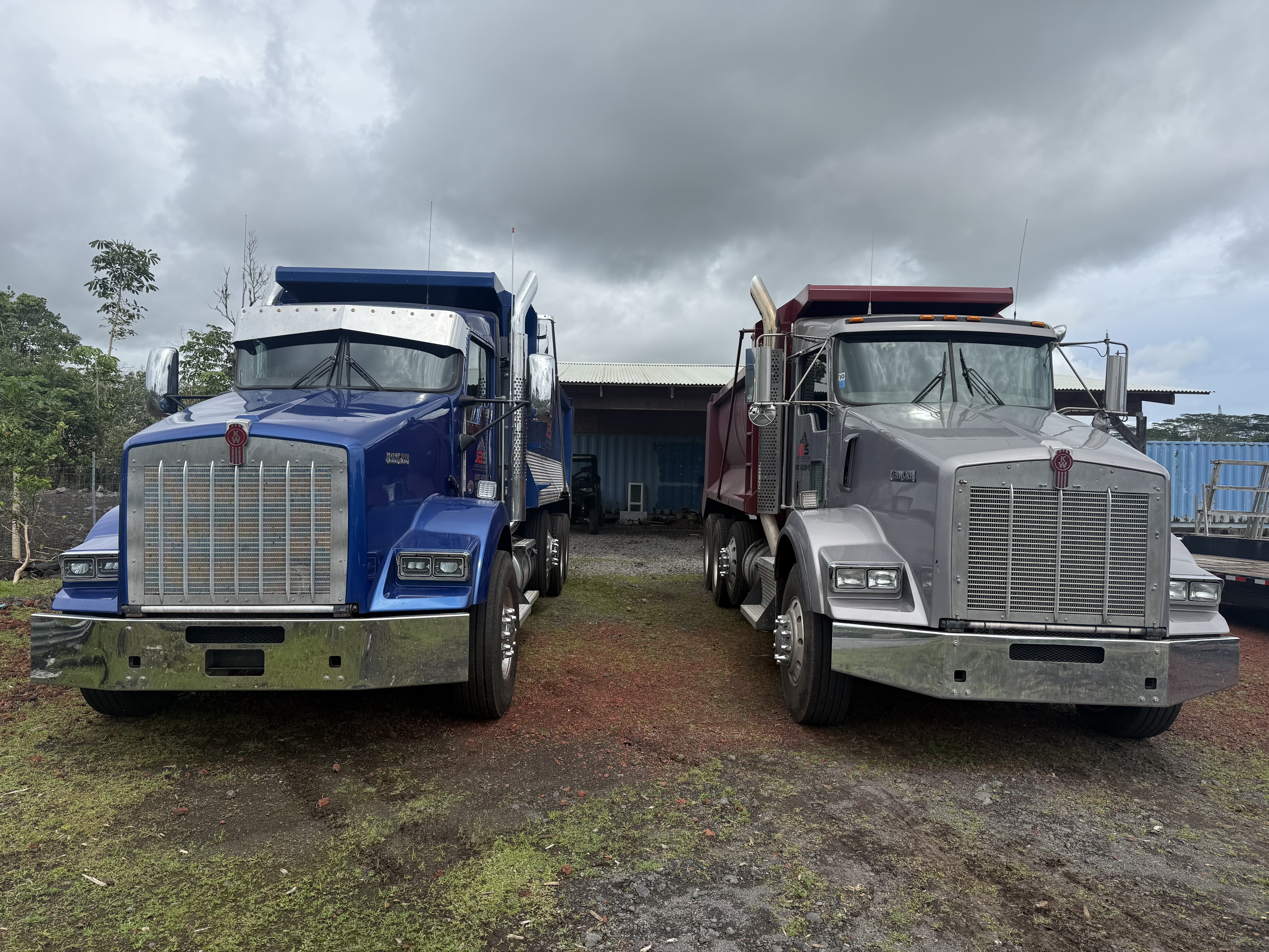 J Boys Services Kenworth dump truck on Big Island