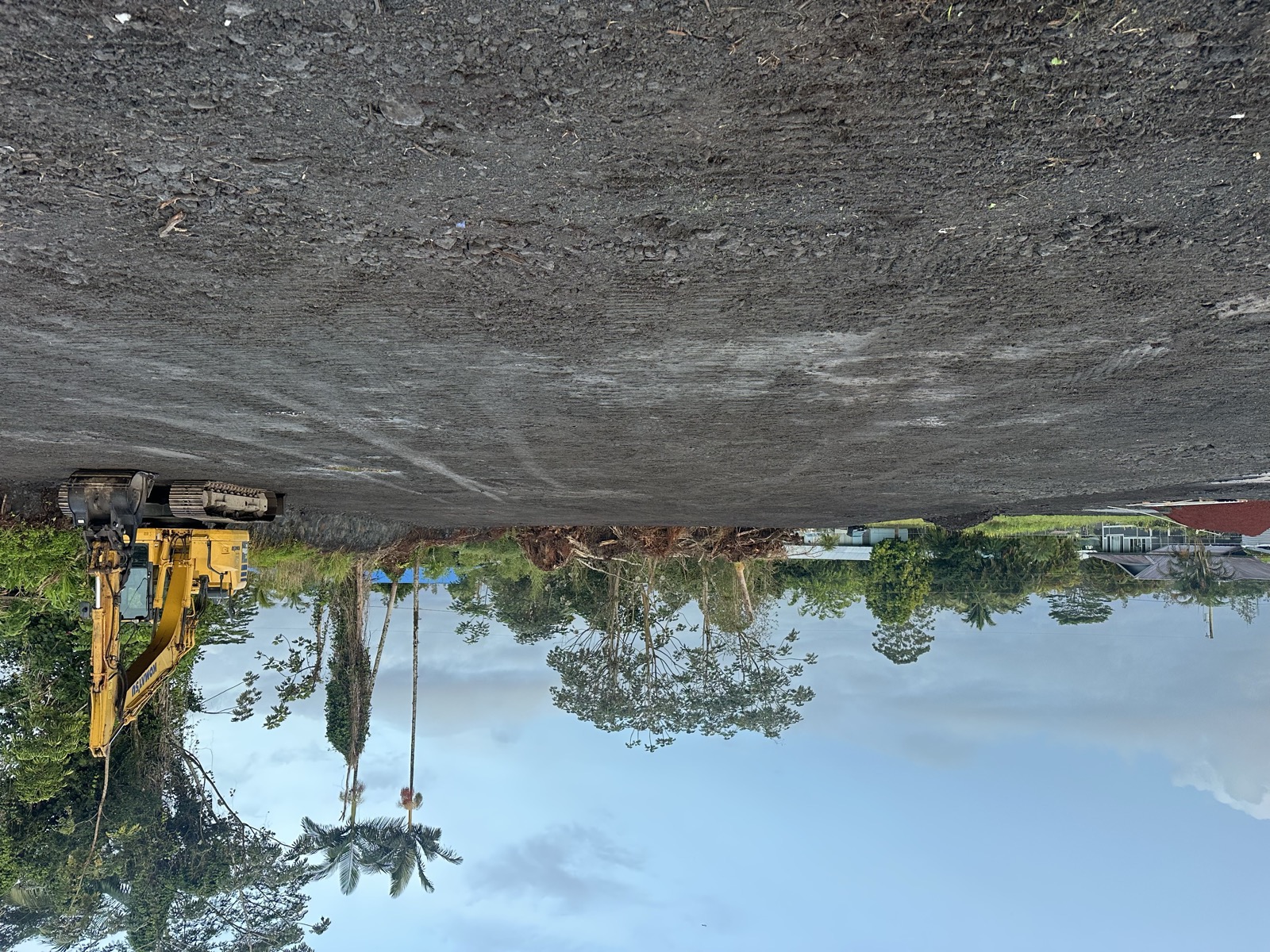J Boys Services excavator doing land clearing work on Big Island
